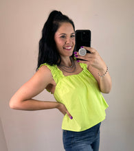 Load image into Gallery viewer, Ruffle Strap Crop Tank Top **3 COLORS**
