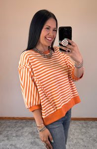 Striped Oversized Top **4 COLORS** - PLUS