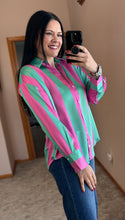 Load image into Gallery viewer, Striped Button Down Top **2 COLORS**
