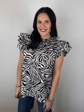 Load image into Gallery viewer, Zebra Print Top **2 COLORS**
