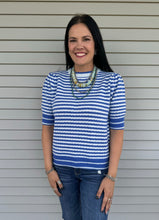 Load image into Gallery viewer, Striped Pointelle Sweater Top **5 COLORS**
