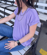 Load image into Gallery viewer, Urban Ribbed V Neck Top **2 COLORS**
