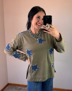 Olive Star Top