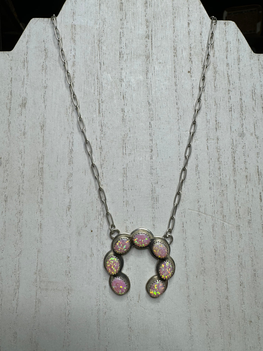Pink Opal Squash Necklace