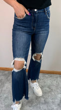 Load image into Gallery viewer, Straight Leg Cropped Risen Jeans
