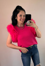 Load image into Gallery viewer, Tulle Sleeve Top **2 COLORS**
