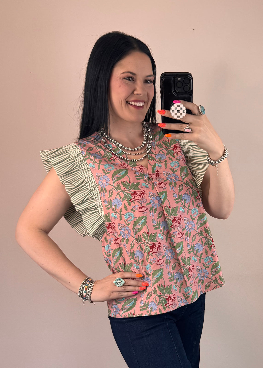 Floral Top **2 COLORS**