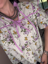 Load image into Gallery viewer, Lime Floral Top
