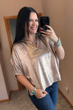 Load image into Gallery viewer, Metallic Dolman Sleeve Top **3 COLORS**
