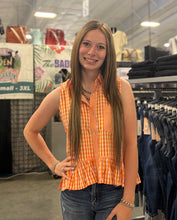 Load image into Gallery viewer, Gingham Collared Top **2 COLORS**
