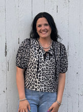 Load image into Gallery viewer, Leopard Tie Top **2 COLORS**
