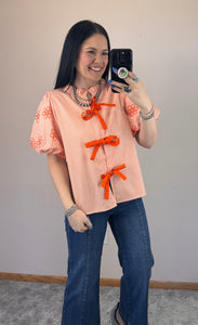 Striped Bow Top **2 COLORS**