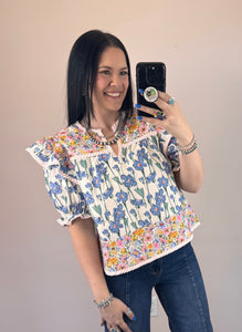 Mixed Floral Top