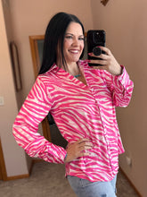Load image into Gallery viewer, Zebra Satin Top **2 COLORS**

