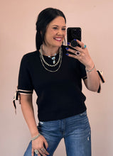 Load image into Gallery viewer, Box Tied Sleeve Sweater Top **2 COLORS**
