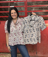 Load image into Gallery viewer, Floral Embroidered Top **2 COLORS**
