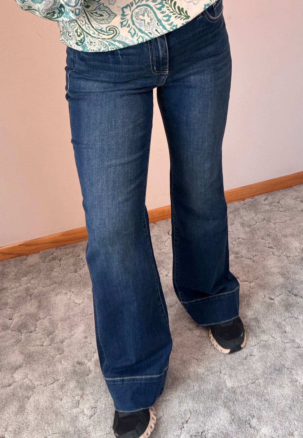 Trouser Hem Flare Vervet Jeans