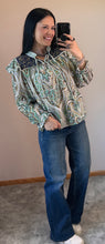 Load image into Gallery viewer, Paisley Mixed Top **2 COLORS**
