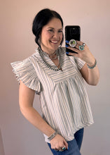 Load image into Gallery viewer, Striped Babydoll Top **2 COLORS**
