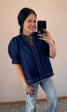 Load image into Gallery viewer, Stud Accent Top **3 COLORS** - PLUS
