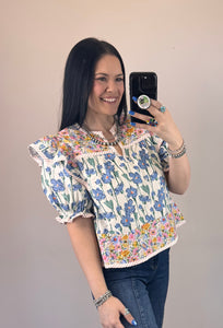 Mixed Floral Top