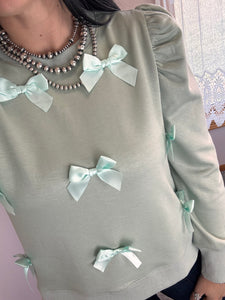 Bow Patch Top **3 COLORS**