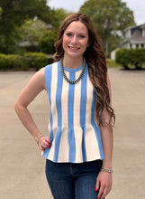 Load image into Gallery viewer, Stripe Sweater Tank Top **2 COLORS**
