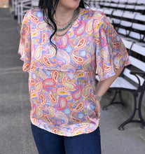Load image into Gallery viewer, Satin Paisley Top
