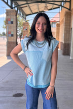 Load image into Gallery viewer, Waffle Front Pocket Top **2 COLORS**
