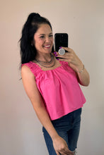 Load image into Gallery viewer, Ruffle Strap Crop Tank Top **3 COLORS**
