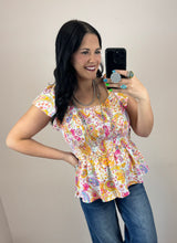 Load image into Gallery viewer, Paisley Smocked Top
