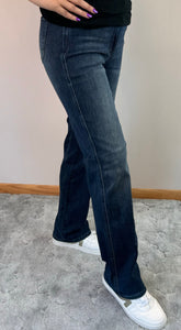 Dark Wash Classic Straight Leg Judy Blue Jeans - PLUS