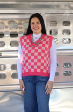 Load image into Gallery viewer, Checkered Sweater Vest **3 COLORS** RESTOCK
