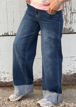Load image into Gallery viewer, Wide Leg Cuffed Lovervet Jeans - PLUS
