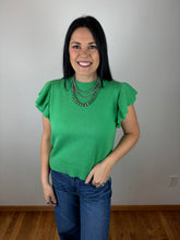 Load image into Gallery viewer, Knit Ruffle Shoulder Sweater Top **6 COLORS**
