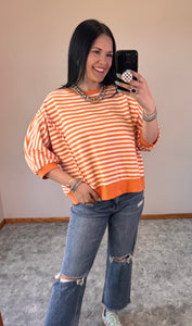 Striped Oversized Top **4 COLORS** - PLUS