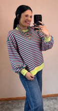 Load image into Gallery viewer, Striped Sweatshirt ** 2 COLORS**
