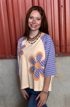 Load image into Gallery viewer, Daisy Striped Detail Top **2 COLORS**
