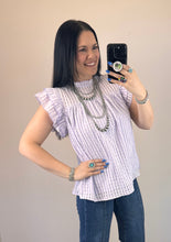 Load image into Gallery viewer, Checkered Seersucker Top **2 COLORS**

