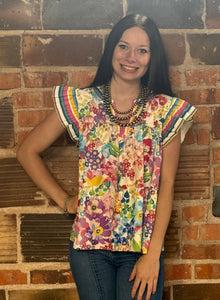 Multicolor Floral Top