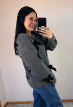 Load image into Gallery viewer, Velvet Bow Sweater **2 COLORS**
