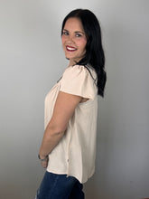 Load image into Gallery viewer, Solid Split Neck Button Up Top **2 COLORS**
