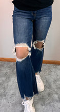 Load image into Gallery viewer, Straight Leg Cropped Risen Jeans - PLUS
