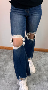 Straight Leg Cropped Risen Jeans - PLUS