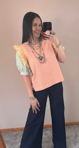 Striped Colorblock Top **2 COLORS**