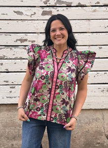 Floral Top **2 COLORS**