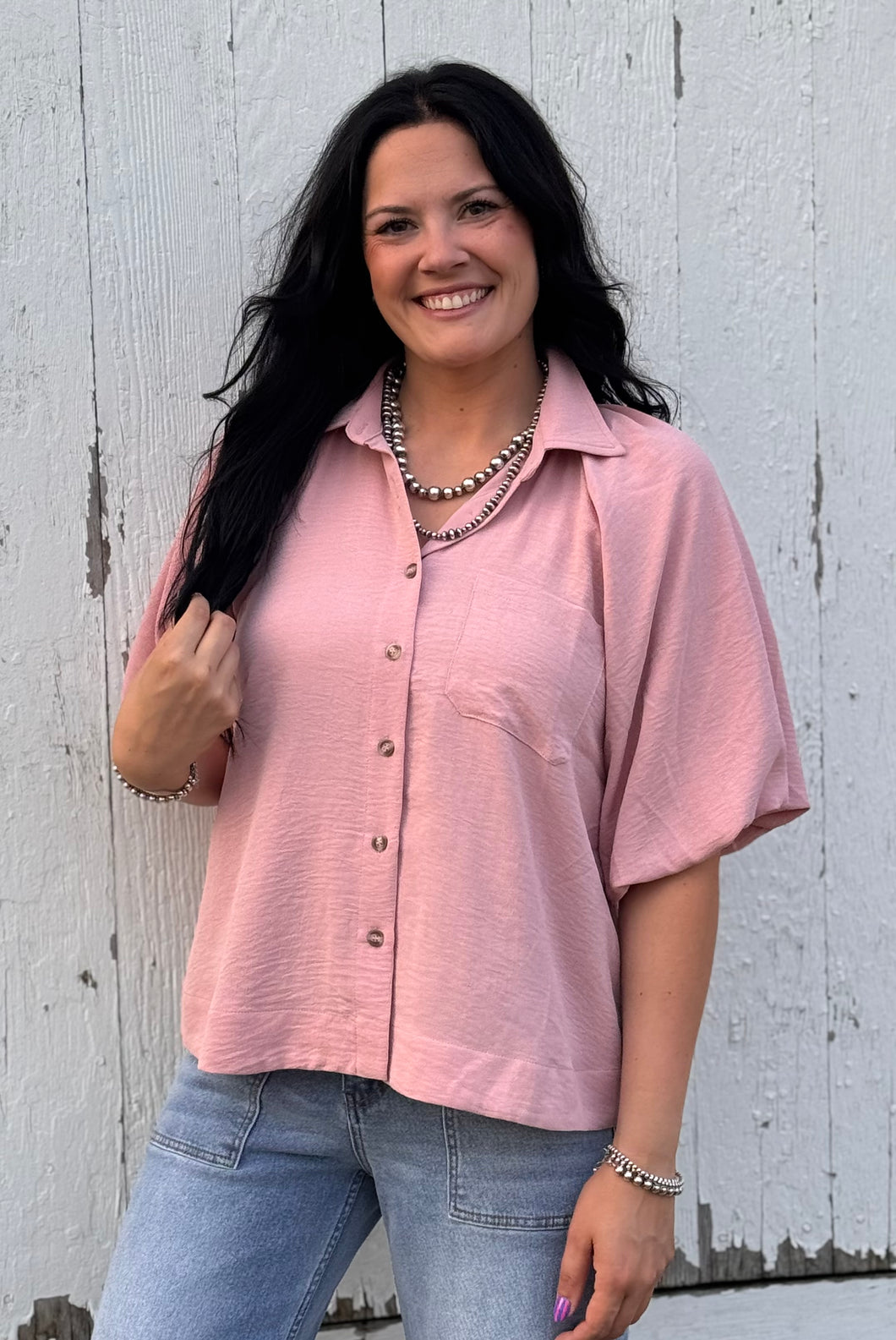 Airflow Button Up Top **2 COLORS**
