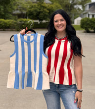 Load image into Gallery viewer, Stripe Sweater Tank Top **2 COLORS**
