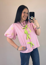 Load image into Gallery viewer, Striped Bow Top **2 COLORS**
