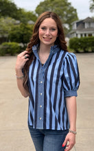 Load image into Gallery viewer, Multi Striped Puff Sleeve Top **3 COLORS**
